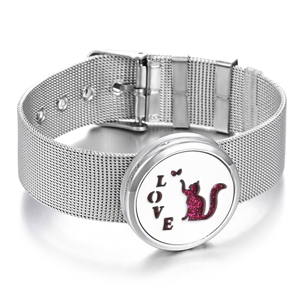 Edelstahl Duft Armband k