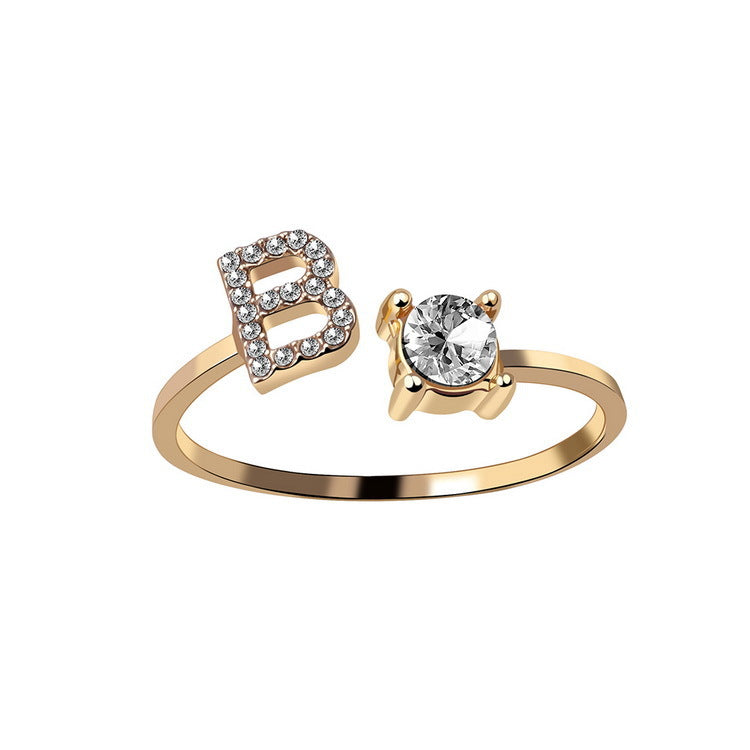 Initialen Diamant Ring