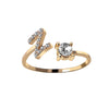 Initialen Diamant Ring