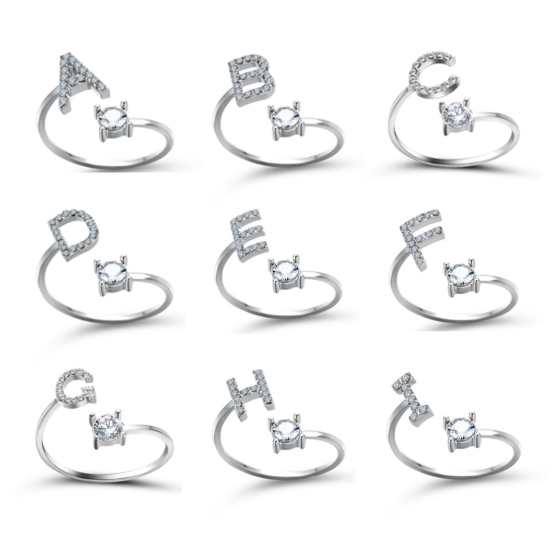 Initialen Diamant Ring