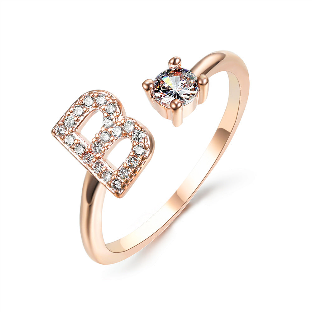 Initialen Diamant Ring