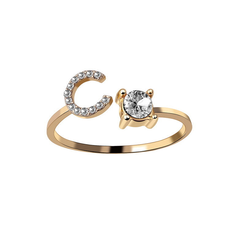 Initialen Diamant Ring