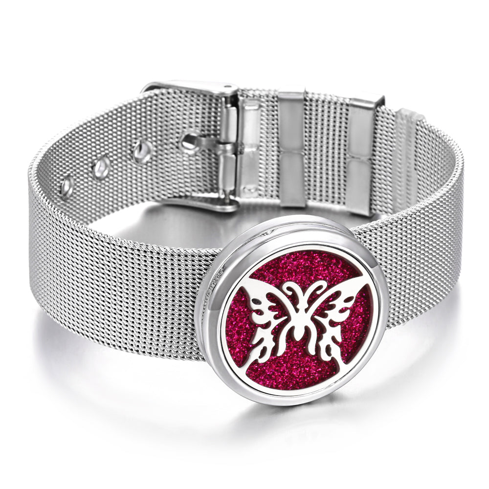 Edelstahl Duft Armband k