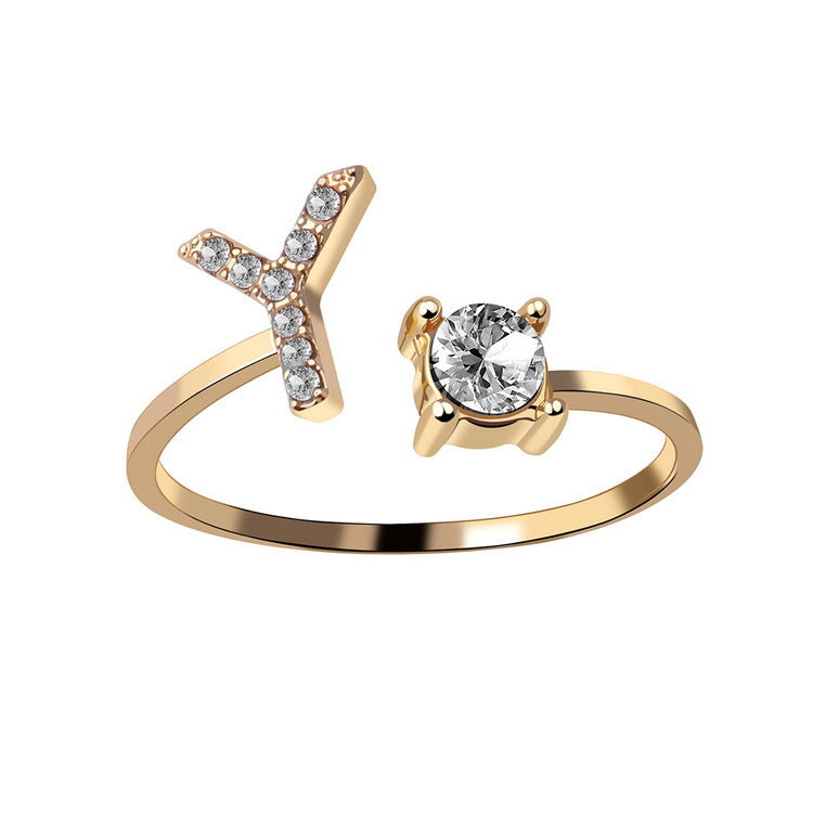 Initialen Diamant Ring