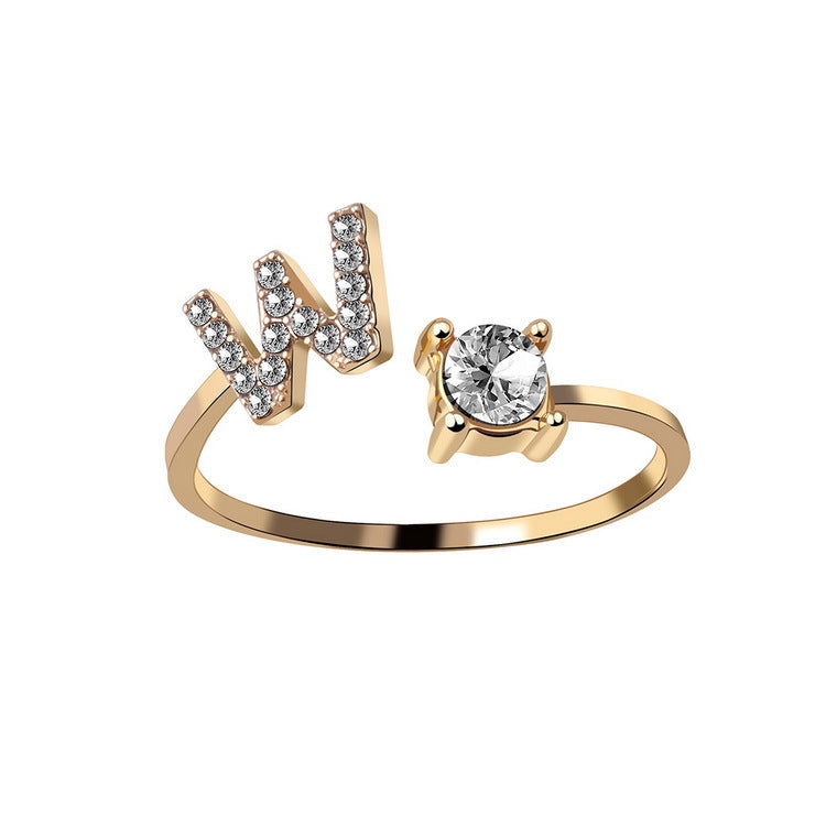 Initialen Diamant Ring