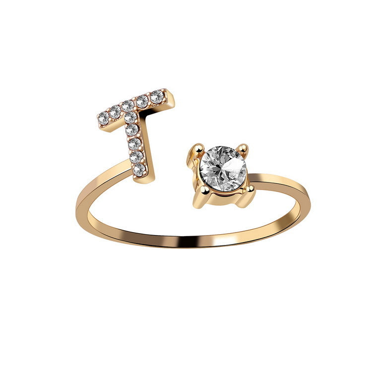 Initialen Diamant Ring