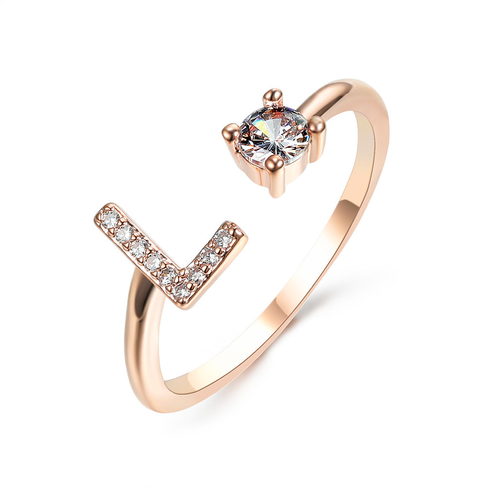 Initialen Diamant Ring