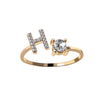 Initialen Diamant Ring