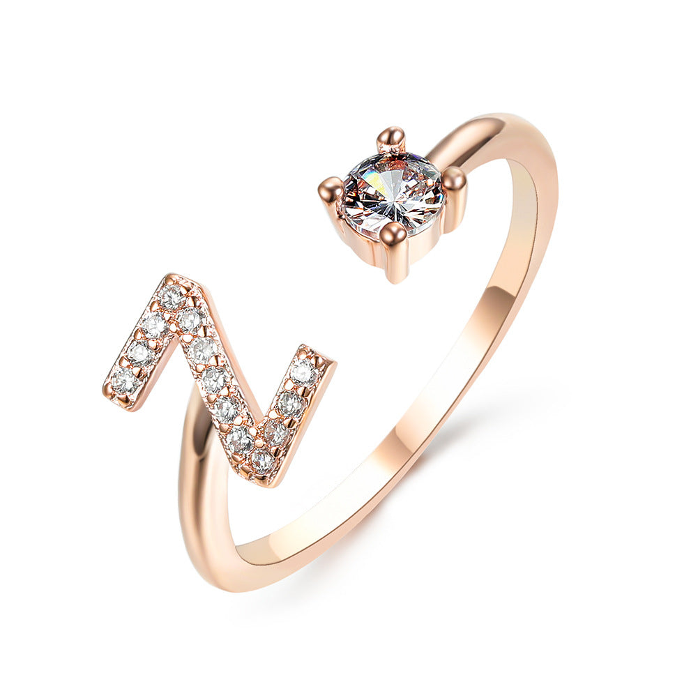 Initialen Diamant Ring